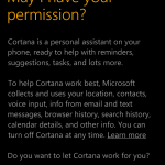 Cortana will an meine Daten