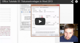 Dokumentvorlagen Word 2013 Video