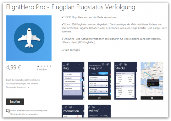 FlightHero Pro - Flugplan Flugstatus Verfolgung _ Windows Phone Anwendungen + Spiele Store (Deutschland) - Google Chrome 2014-11-27 19.53.34
