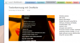 Texterkennung mit OneNote - OneNote 2016-02-18 12.49.50